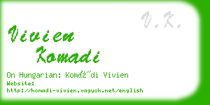 vivien komadi business card